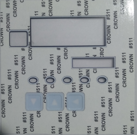 智能數字測控儀薄膜面板背面